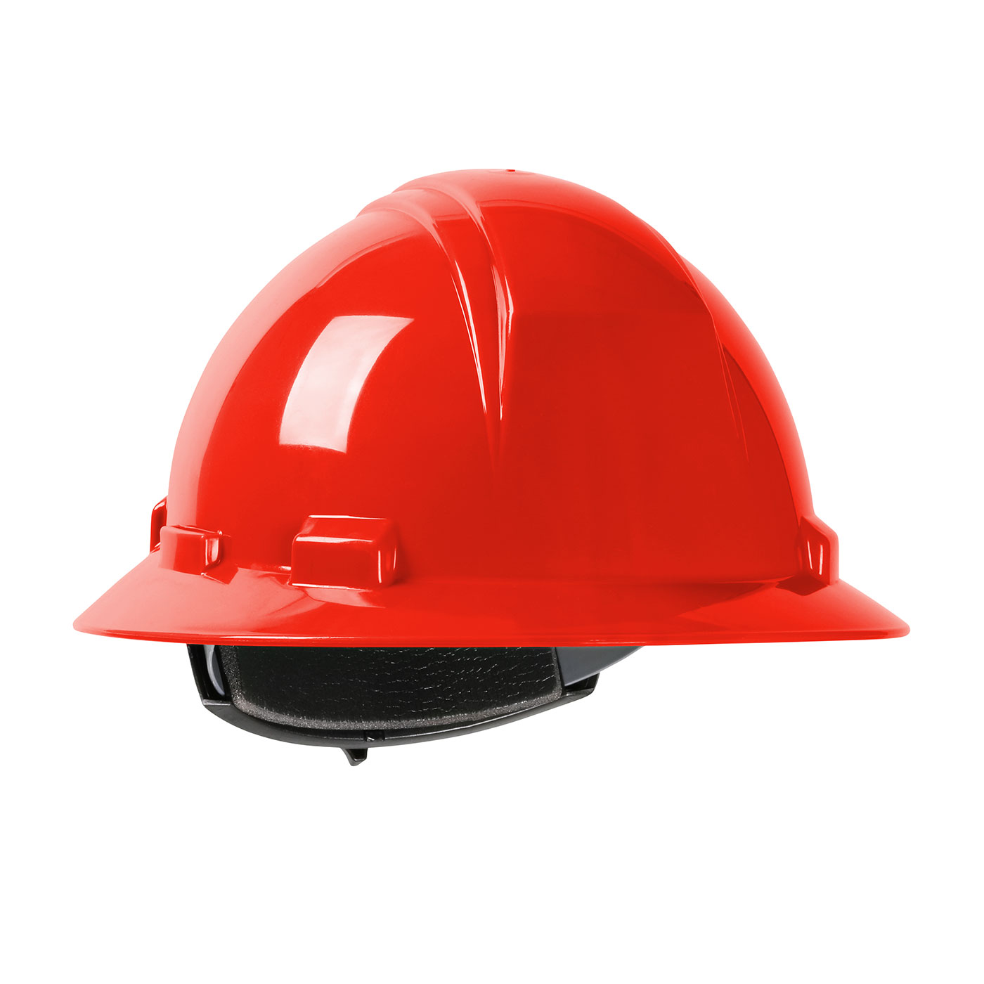 280-HP261R PIP® Dynamic Kilimanjaro™ Full Brim Hard Hat with HDPE Shell, 4-Point Textile Suspension and Wheel Ratchet Adjustment - Red